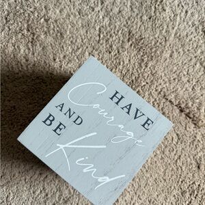 Gray Inspirational Block Decor